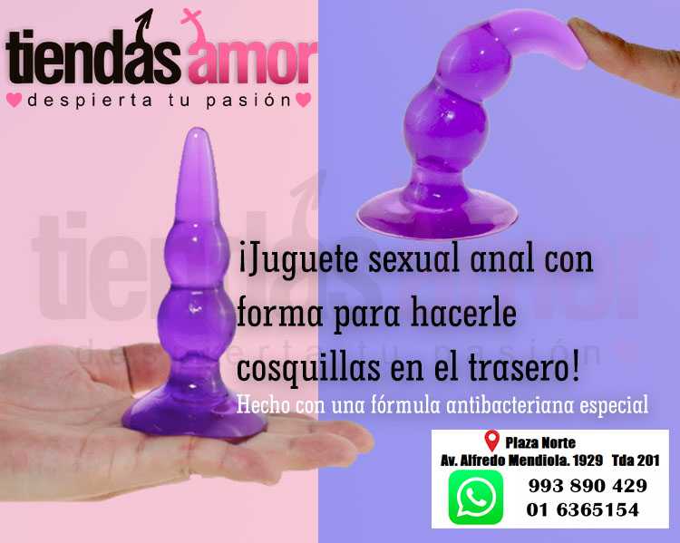 PLUG ANAL FLEXIBLE CON BASE VENTOSA - TIENDAS AMOR